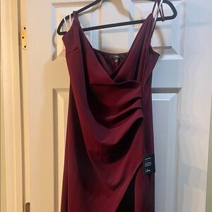 Lulu's Deep Red Dress